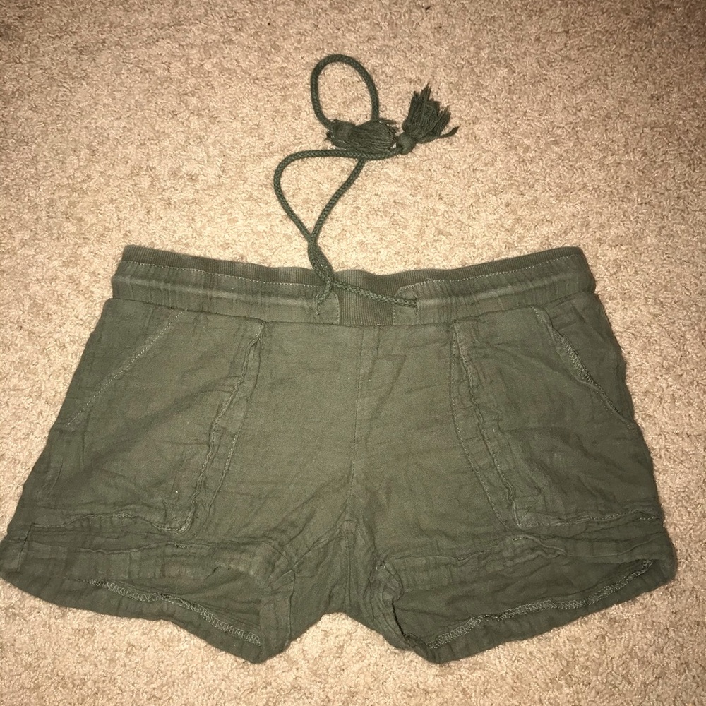 olive green shorts